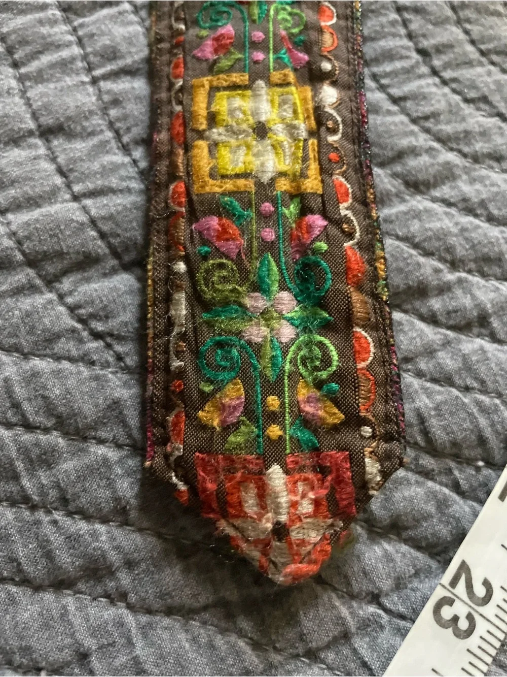 Embroidered Boho Belt - REVERSIBLE!